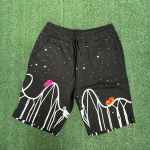Black streetwear shorts